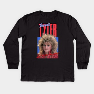 Bonnie tyler///80s retro fan design Kids Long Sleeve T-Shirt